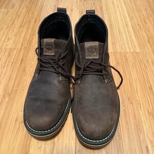 Timberland Leather Chukka Boots - Dark Brown